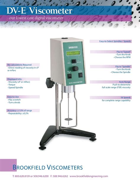 dv-e viscometer